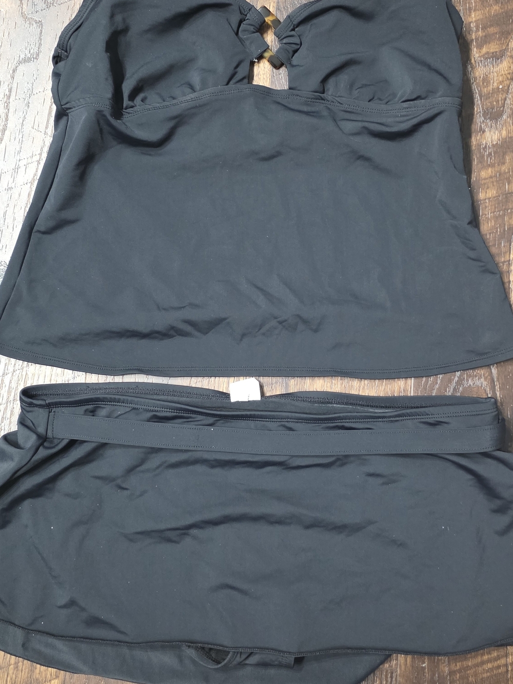 Merona Black Two-Piece Swim Set